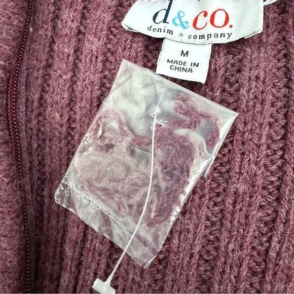 Denim&Co Zip Up Sweater Vest Size Medium - Picture 10 of 10